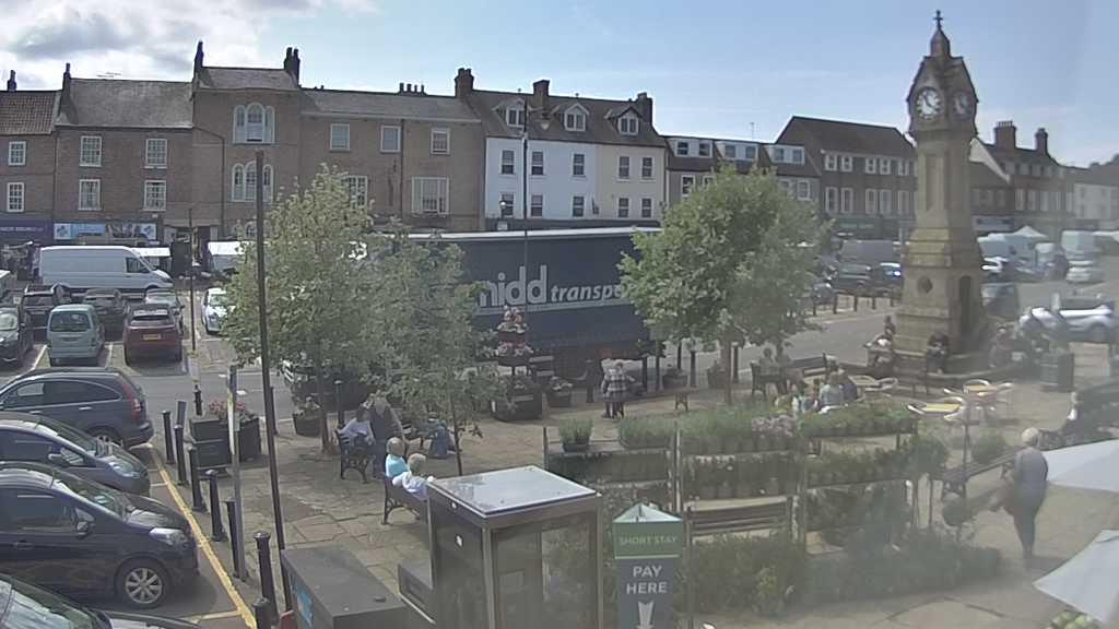 Thirsk webcam overlooking the Market Place