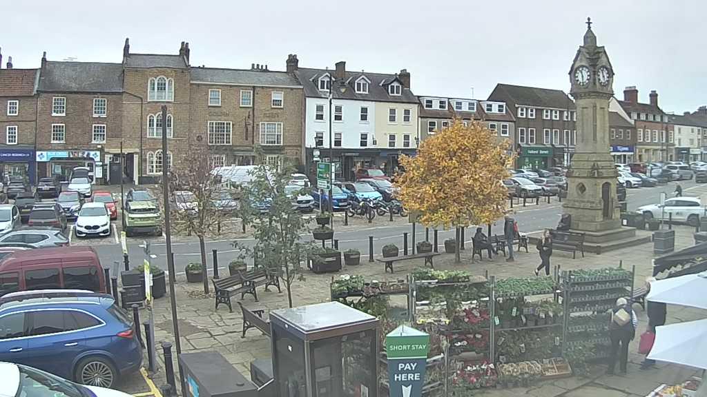 Thirsk webcam overlooking the Market Place