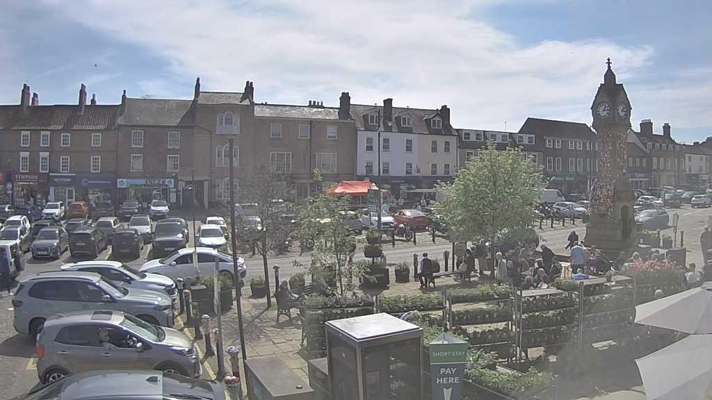 Thirsk webcam overlooking the Market Place