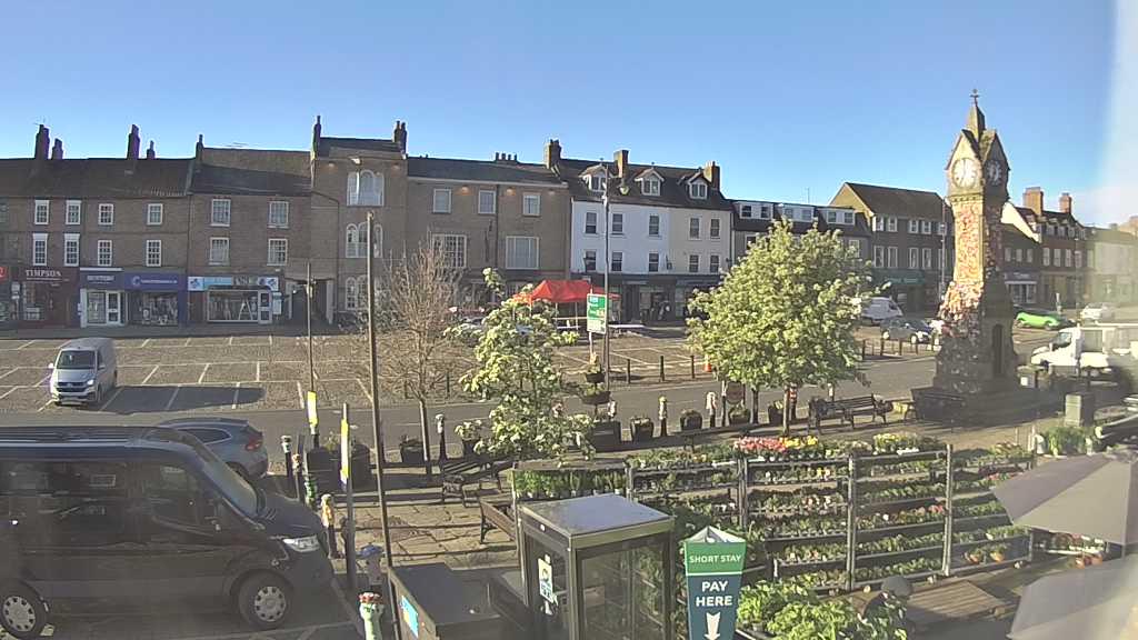 Thirsk webcam overlooking the Market Place