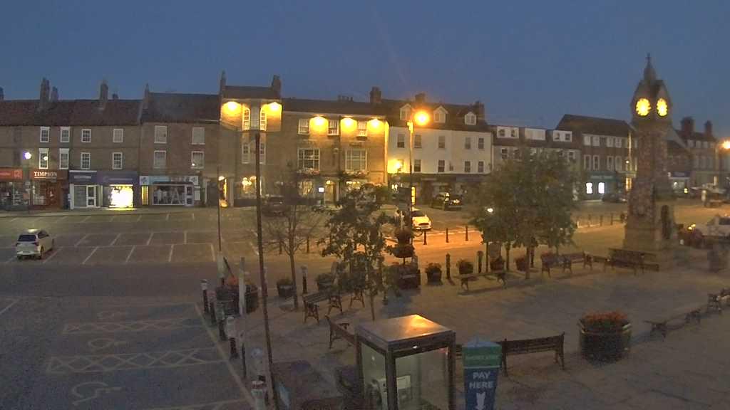 Thirsk webcam overlooking the Market Place